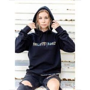 Fruitstand NYC Unisex Small Black First Edition Hoodie Oversized Graphic Sweater